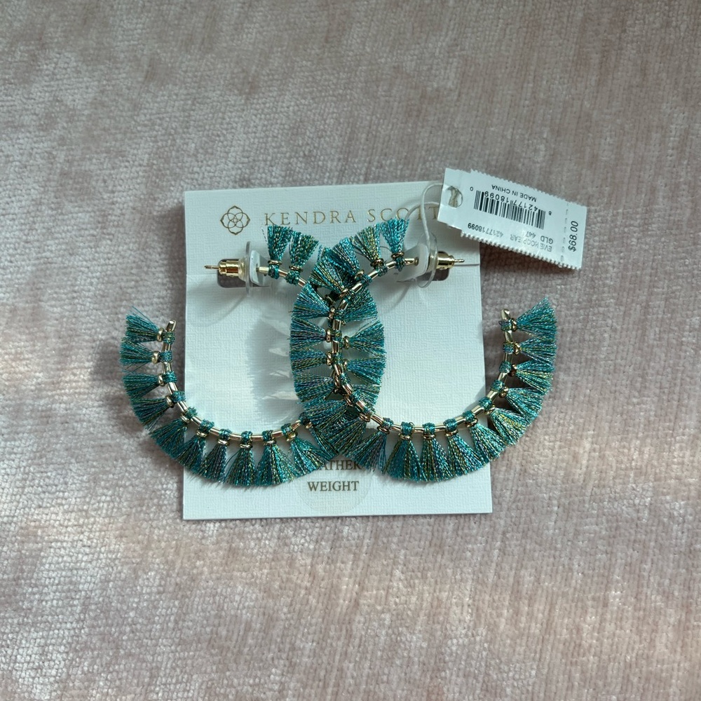 Kendra Scott Evie Hoop Earrings Turquoise